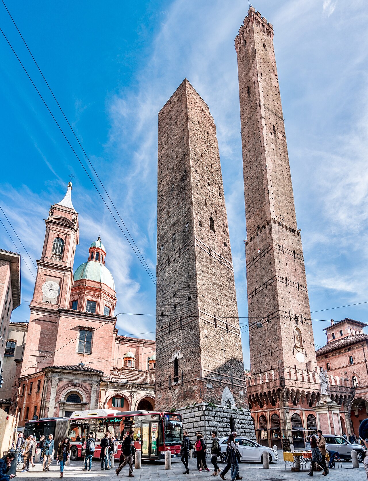 The historic towers of Bologna
