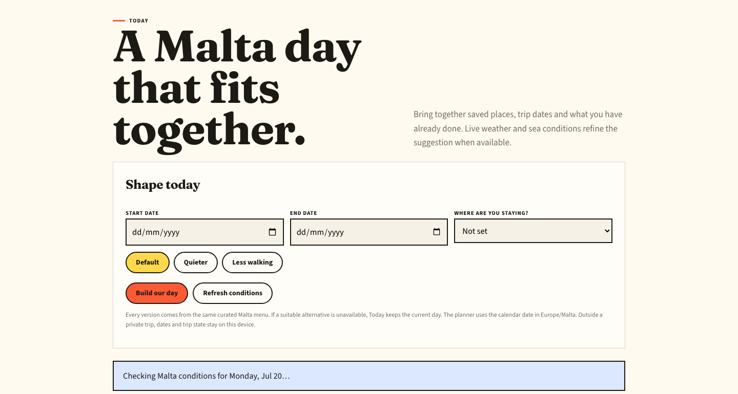 The real Malta Today planner